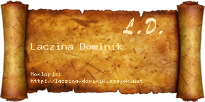 Laczina Dominik névjegykártya