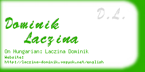 dominik laczina business card